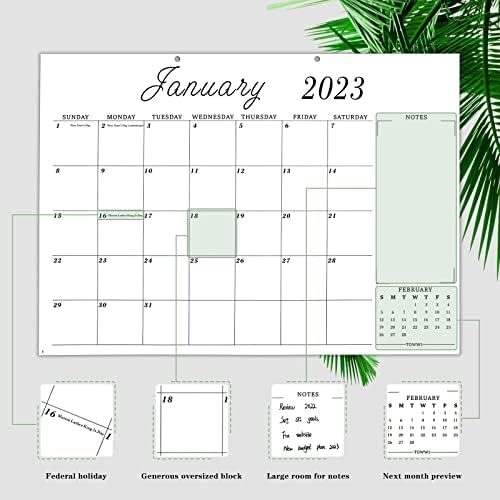 Towwi 2023-2024 kalendar velikog stola, estetski stoni kalendar 2023, 17 x 12 stoni kalendar zidni kalendar
