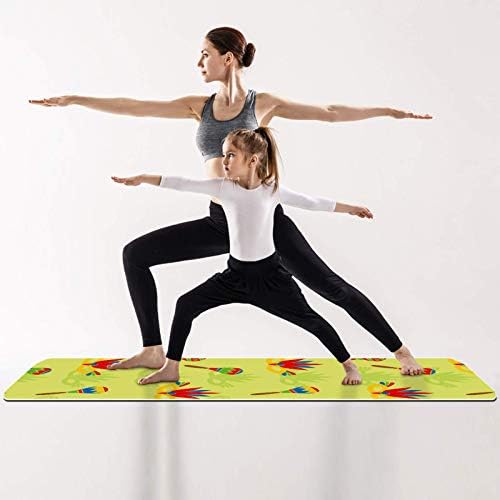 Unicey debeli Neklizajući Vježba & fitnes 1/4 yoga mat sa samba Festival Patern Print za Yoga Pilates & amp ;Pod fitnes vježbe