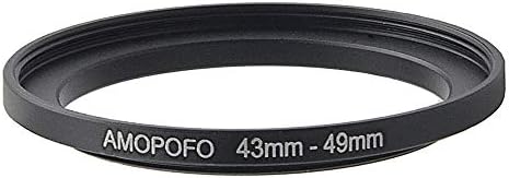 43 mm objektiv na 49 mm Filter Filter Prsten kompatibilan sa svim brendovima 43mm objektiv i 49mm UV, ND, CPL