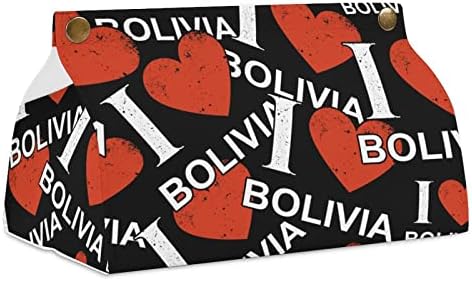 Volim bolivia tkivo kutija na poklopcu lica papira Organizator futrole Držač na salvetinsku dezerfuzu