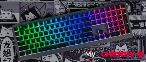 Cherry MV 3.0 Viola u punoj veličini mehanički Gaming Keyboard. RGB pozadinsko osvjetljenje sa unakrsnim linearnim