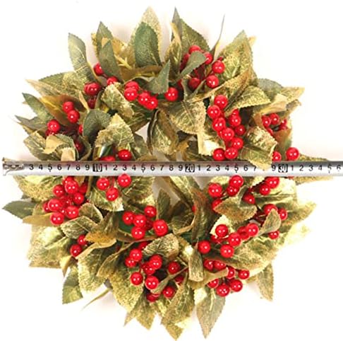 RFME Christmas Searhouse Berry Leaf za simulirani prirodni ukrašen vijenac Prednji privjesci Bobice