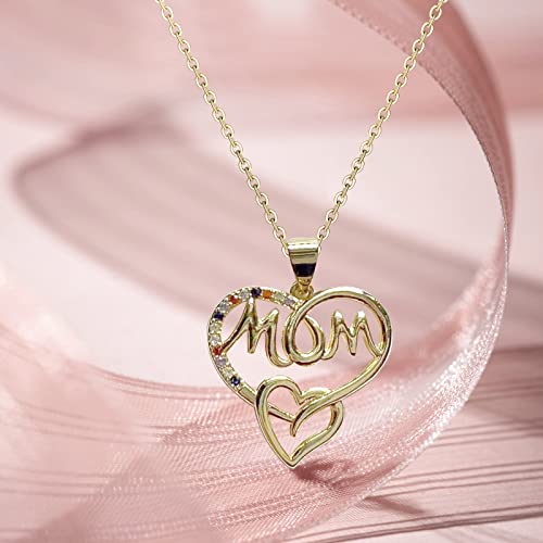 Modni svestrani majčin dan dar kraljevske ogrlice privjesak šareni cirkon Occidental stil lanac ogrlica