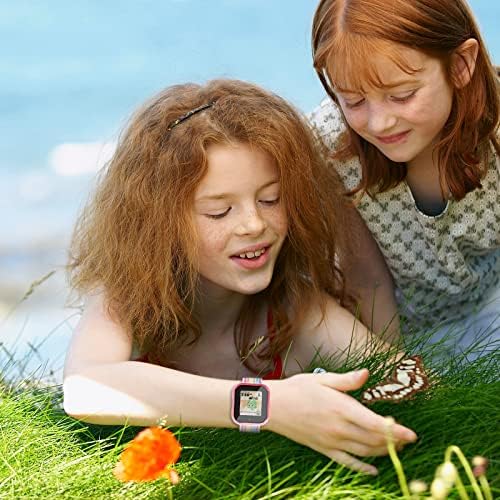 OWKEY for SyncUP Kids Watch zaštitnik ekrana, nadograđeni 2pack Hard PC & amp; kaljeno staklo T-Mobile Sync UP Kids Watch zaštitnik ekrana poklopac kućišta za decu, protiv ogrebotina i osetljiv na dodir