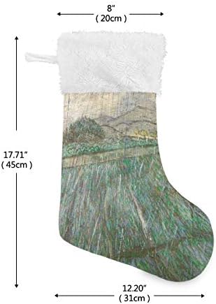 Pimilagu Van Goghov ulje Božićne čarape 1 pakovanje 17.7 , viseći čarape za božićnu ukrasu