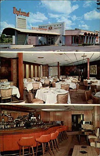 Diplomat Restaurant and Cocktail Lounge Utica, New York NY originalna Vintage razglednica