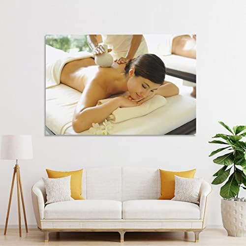 Kozmetički salon Poster Tjez kapode za ljepotu Masaža cijelog tjelesnih banja Poster Platno slikanje