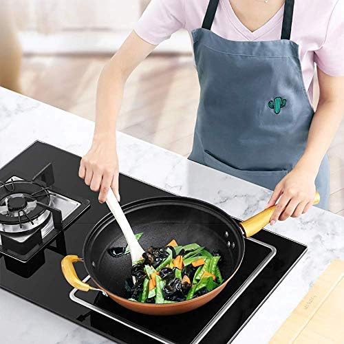 GYDCG Yellow wok neprianjajuća tava manje dima za domaćinstvo maifan kameni željezni lonac indukcijski štednjak