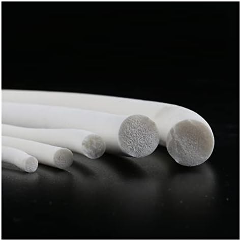 NINA NUGROHO 10 metara silikonska gumena pjenasta traka za brtvljenje Bijela silikonska gumena pjenasta šipka