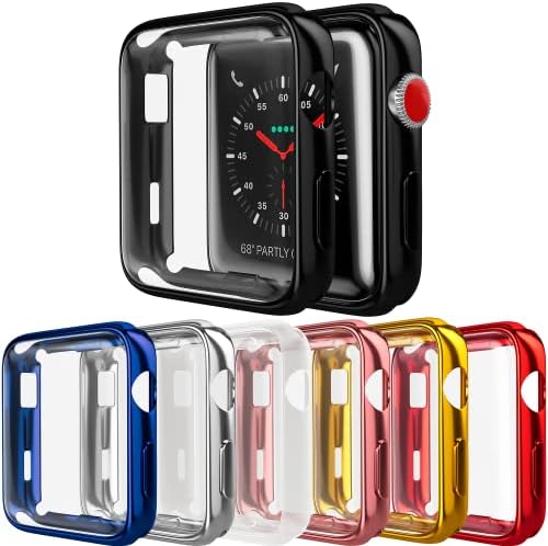 [7) D & K ekskluzivi Kompatibilan sa Apple Watch Custom 40 mm, mehanička kutija za branik za meko računanje Ugrađeni zaštitni ekran za muškarce za muškarce Žene iWatch serije 6/5/4 / SE