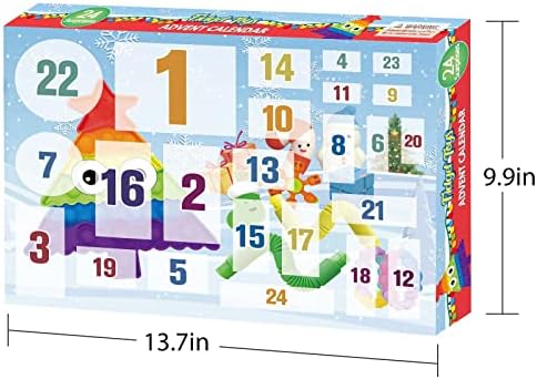 Advent Calendar 2023-24 dani iznenađenja Fidget igračke Bulk-Božićni praznici odbrojavanje Adventski kalendari - senzorni pokloni za igračke za malu djecu tinejdžeri djevojčice uzrast 4 5 6 7 8 9 10 11 12 godina učionica