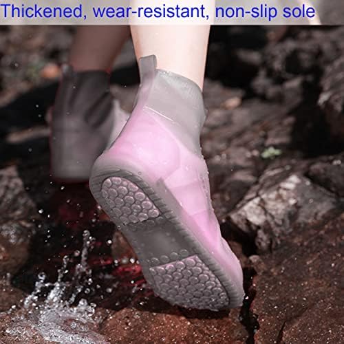 Baoshili vodootporna Navlaka za cipele,prenosive čizme za kišu za višekratnu upotrebu za žene i muškarce,neklizajuće gumene potplate za biciklističke kampove na otvorenom