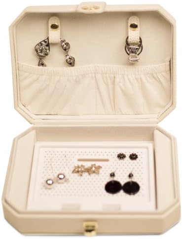 Lori Leigh Designs 2040 naušnica Chalet Traveler kutija za nakit, 8 po 2-1 / 2 po 5-3 / 4 inča, Cottage White