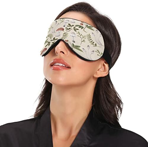 Maska za spavanje gljiva za žene Muškarci Glatki komforno blokiranje svjetla za oči za oči za noć za povezivanje
