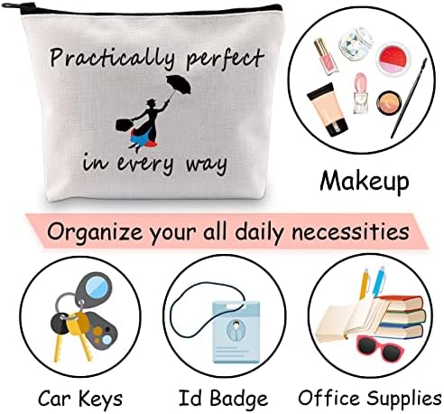 JXGZSO Mary Quote Makeup Bag pencil Bag praktično savršena u svakom pogledu poklon inspirisan filmom