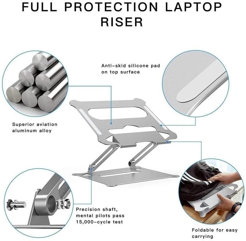 ZSEDP prijenosni sklopivi laptop za podizanje aluminijske legure Notebook računar Stolk Univerzalni podesivi držač za hlađenje skladištenja