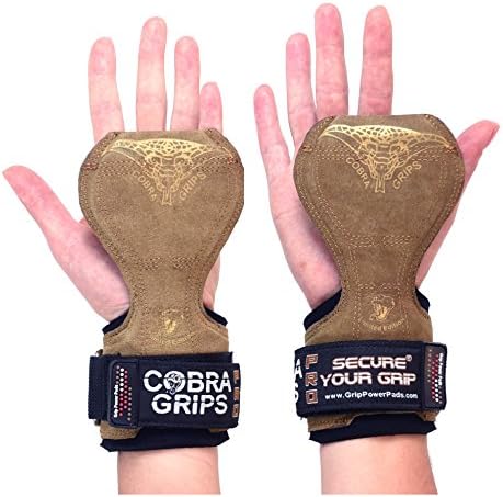 Cobra Grips FIT ženske kožne rukavice za dizanje tegova trake za teške uslove rada, alternativa kukama za podizanje snage, podizanje snage za mrtvo dizanje sa ugrađenim podesivim neoprenom