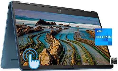 2022 Flagship HP X360 Chromebook Spin 2-u-1 konvertibilni Laptop, 14 HD TouchScreen, Dual Core Intel Celeron N4120