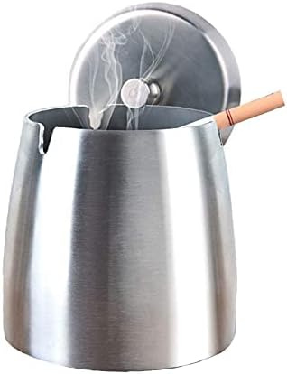KLHHG na otvorenom pepelom sa poklopcem za cigarete od nehrđajućeg čelika otporna na vjetar otporna na vjetar