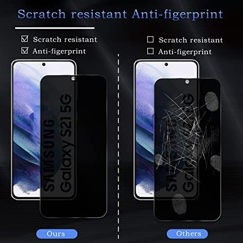 2 paketa Zaštita ekrana za privatnost za Samsung Galaxy S21, Film od kaljenog stakla za privatnost [9h
