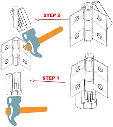 2 kom alat za uklanjanje igle za vrata metalna školjka sa izvlakačem igle za uklanjanje metalnih šarki