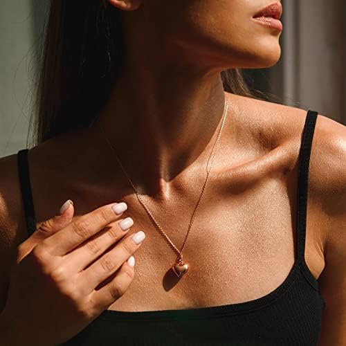 Slatke ogrlice od srca za žene trendi 14k Zlatna ogrlica sa otvorenim srcem Dainty Zlatna ogrlica sa privjeskom od srca estetski nakit za tinejdžerke