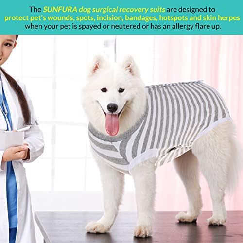 SUNFURA odijelo za oporavak pasa, odijelo za oporavak od operacije za ženke nakon sterilizacije,