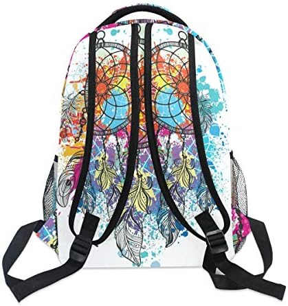 Šareni splet Dreamcatcher ruksaci putovanja Laptop Daypack školske torbe za tinejdžerske muškarce žene