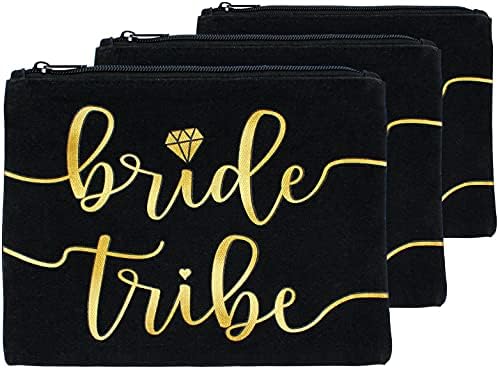 Bride Tribe Makeup torbe - djeveruša korist za Bachelorette Party, svadbeni tuš, vjenčanje. Kozmetička Toaletna Torba, Komplet Za Preživljavanje Vjenčanja, Komplet Za Mamurluk, Uspomena