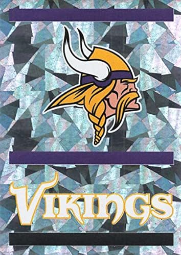 2021 Panini naljepnice # 407 Logo tima Foil Minnesota Vikings NFL Fudbal Mini naljepnica Trgovačka kartica