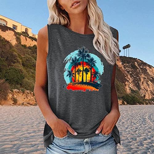 Ženski Ljetni Vrhovi Bez Rukava Dressy Casual Majice S Tenkom 2023 Modna Bluza Za Odmor Na Plaži Labavi Kroj Lepršave Tunike