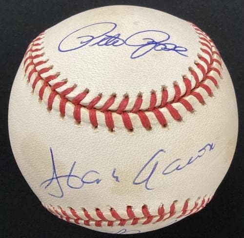 Sve vreme kraljevi potpisuju bejzbol LSC Hank Aaron Nolan Rose Henderson Auto Hof JSA - autogramirani