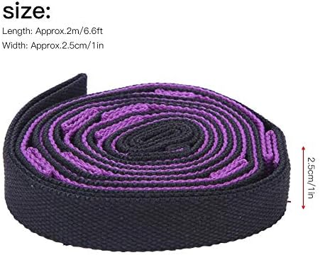 Yoga Stretch Belt, 2m fitness vučni konop za povećanje veze za fleksibilnost trake za trening trake za