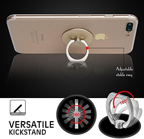 Držač prstena za mobilni telefon stalak za prst za mobilni telefon 360 stepeni rotacija za Tablet pametnog telefona-ljubičasti