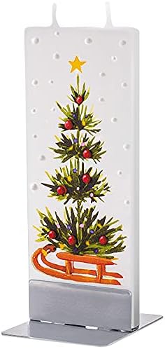 FLATYZ Handmade Christmas Candle | bez mirisa, otporan na kapanje & dim-Free 2 fitilj svijeća za dom & dekor