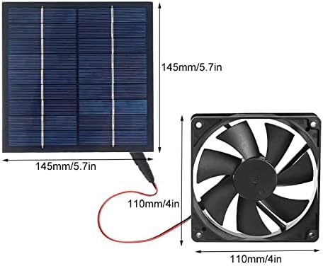 MORESEC komplet izduvnih gasova na solarni pogon, dvostruki ventilator za solarne panele, jednostavna