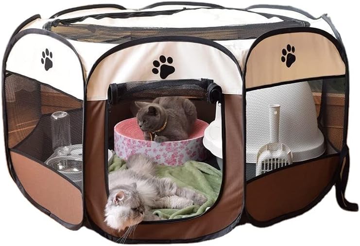 Kući za pse prijenosni sklopivi kućni šator osmerokutni kavez za mačju čarobnu kuću štenad na otvorenom