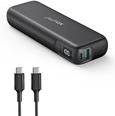 Alfox 30w prijenosni punjač Power Bank USB-C sa PD izlazom, 15000mah Bluetooth slušalice 80Hrs