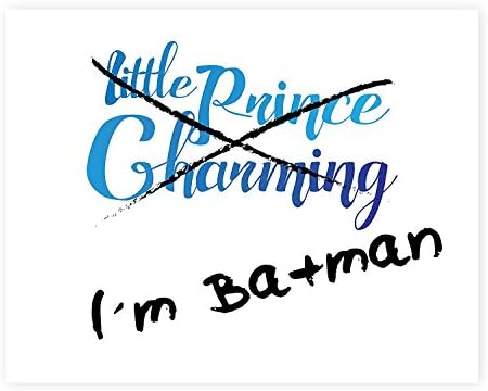Ja sam Batman nije princ šarmantan, Batman Print u 05x07 Inch Print, Funny Quotes Print, Ja sam Batman zidni
