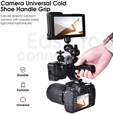 DSLR kavezna ručka sa držačem za hladne cipele za opremu za kameru, LED svjetlo,mikrofon,Monitor za Sony Canon Nikon Olympus Pentax dslr kamere
