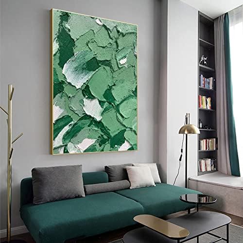 Ručno oslikano ulje - uljano slikarstvo Greentown apstraktno slikarstvo trijem dekorativno slikarstvo viseća slika 3d ručno oslikano na platnu apstraktno umjetničko djelo umjetnička Zidna dekoracija apstraktno slikarstvo, 60X80CM