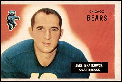 1955 Bowman 154 Zeke Bratkowski Chicago Bears VG Bears Georgia