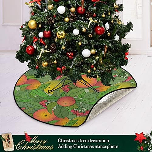Voćne podružnice Rose Christen Tree Mat Vodootporna stalak za stalku Mat tepih ispod božićnog drvca