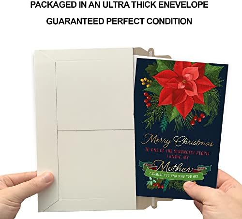 Božićna čestitka za majku / Made in America / ekološki prihvatljiva / debela kartica sa Premium kovertom