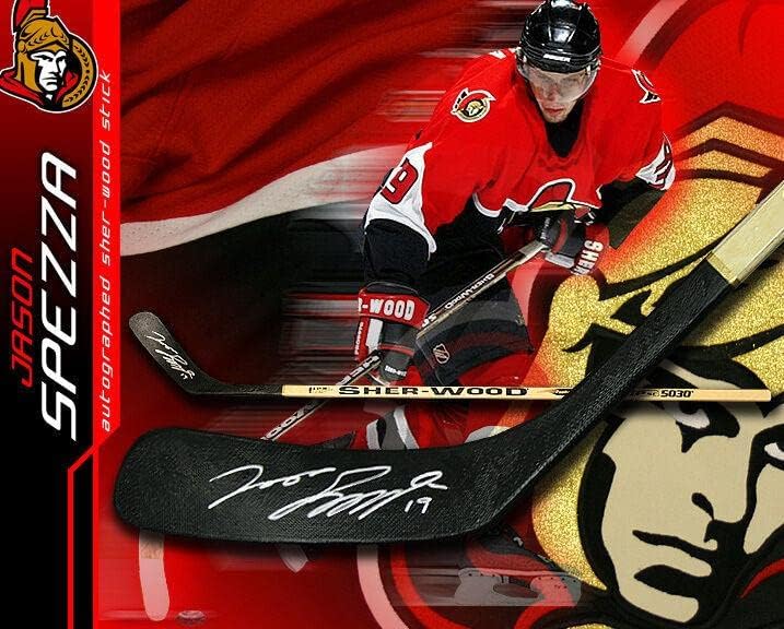 Jason Spezza potpisao je Sher-Wood Stick - Ottawa Senators - AUTOGREMENT NHL štapići