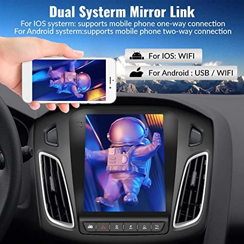 Sixwin Android 10.1 Car Stereo za Ford Focus 2012 2013 2015 2017 2018 9,7 inčni dodirni ekran Bluetooth Multimedia Player GPS navigacijska glavna jedinica sa ogledalom WiFi SWC FM sigurnosna kopija kamere