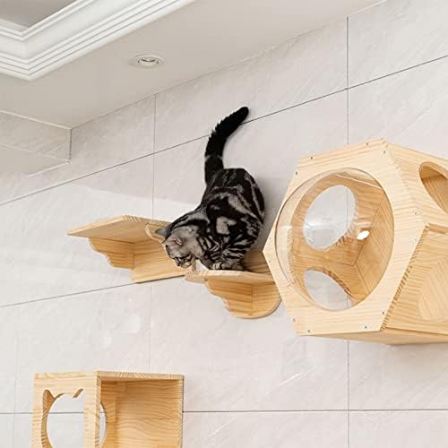 Zidni namještaj za mačke-zidno drvo za mačke, zidna polica za mačke, okvir za penjanje za mačke, penjači
