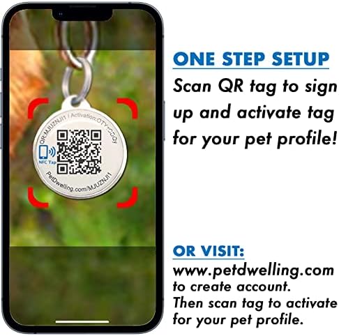 Pet stana Premium QR kod pet ID oznaka-pseće oznake i Cat oznake Povežite se na mrežni profil za kućne ljubimce i primajte trenutnu oznaku skeniranog upozorenja o lokaciji putem e-pošte