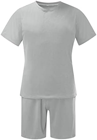 BMISEGM Slim Fit odijela za muškarce Plaža Ljetne kratke hlače 2-dijelove kratke i setovi rukavice rukavske majice Muške odijela i setovi