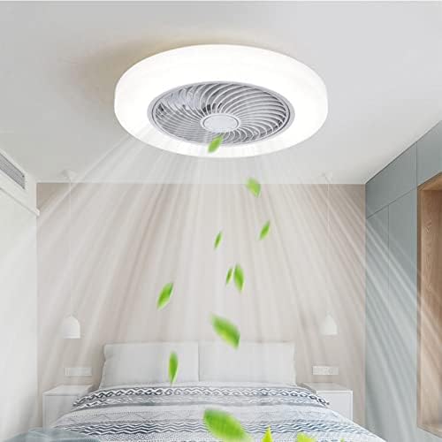 Cata-Medica niskofil stropni ventilator sa lampicama nevidljiva stropna lampa sa ventilatornim nosačem 36W LED svjetla sa ventilatorskim lusterom sa električnim ventilatorom Skriveni ABS nož za spavaću sobu